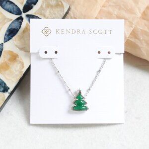 Kendra Scott Holiday Tree Silver Short Necklace